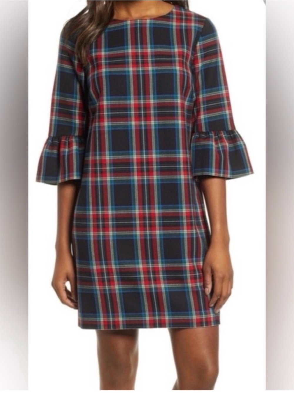Vineyard Vines Plaid Ruffle Dress
